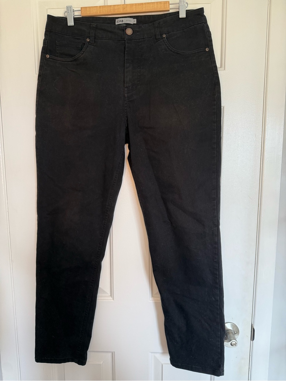 Simon’s Organic Cotton Men’s Black Straight Leg Jeans - Size 32W 30L